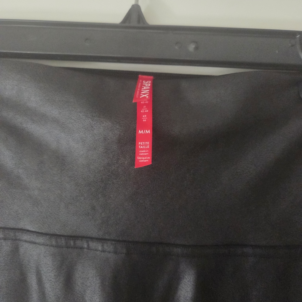 SPANX Faux Leather Leggings - Black